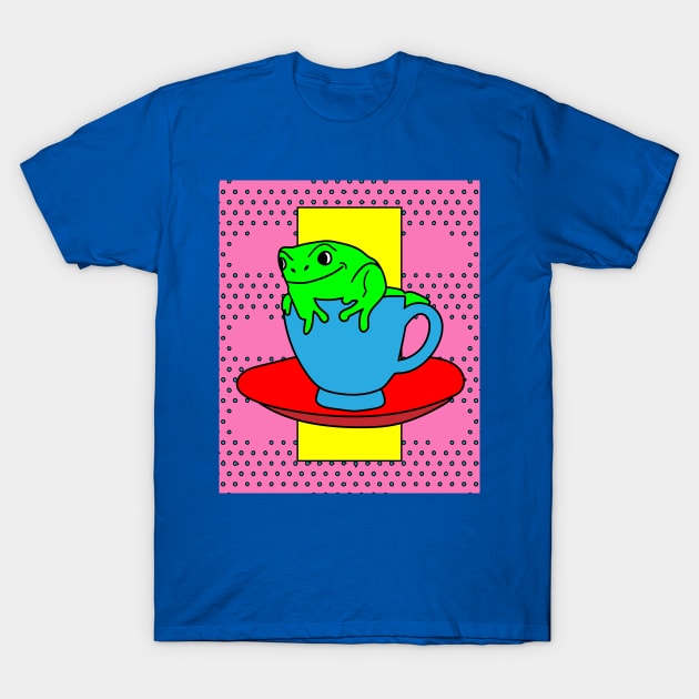 Coffee Cup Bathing Drinking Crazy T-Shirt by flofin